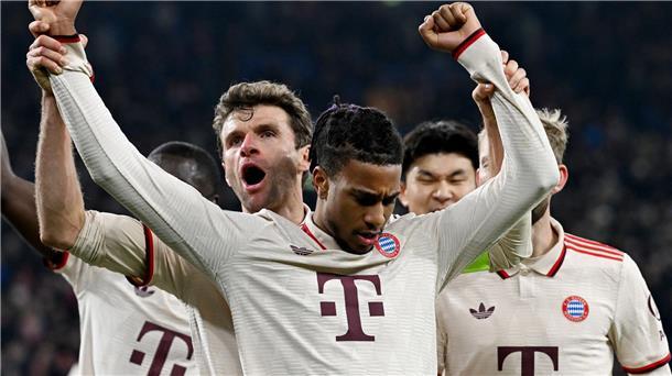 Thomas Müller genießt - und verlängert nochmal? Thomas Müller (l) war gegen Donezk Torschütze und Antreiber - auch neben dem Platz