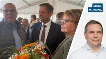 Landrat Thorsten Krüger, Ministerpräsident Olaf Lies und Innenministerin Daniela Behrens.