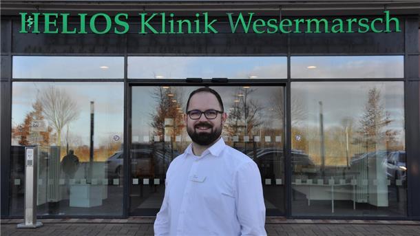 Tim Wozniak ist seit Juli Geschäftsführer der Helios-Kliniken Nordenham und Cuxhaven. Er freut sich über die zurzeit gute Auslastung.