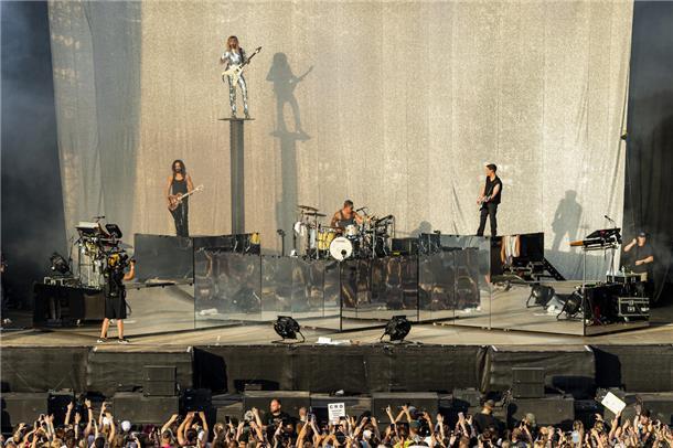 Tokio Hotel spielten am Freitag auf der Fire Stage.