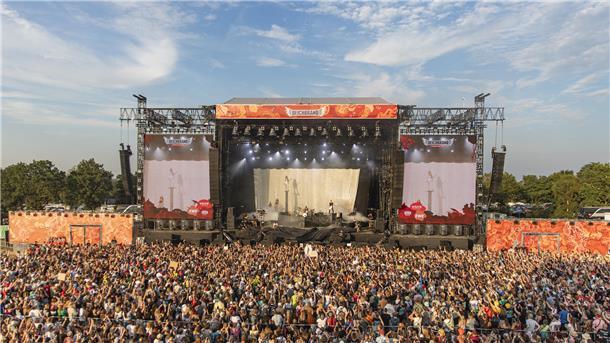Tokio Hotel spielten am Freitag auf der Fire Stage.