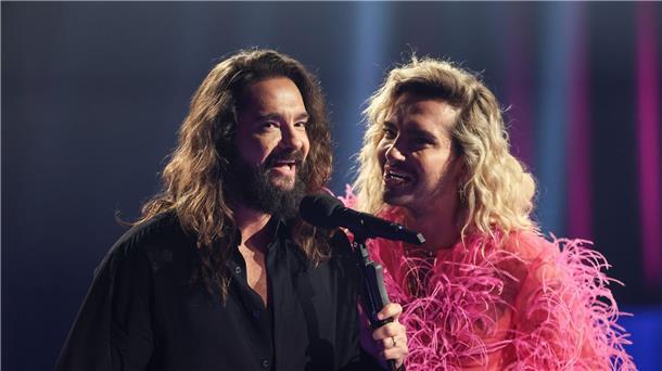Tom (l) und Bill Kaulitz sind Mitglieder der Band Tokio Hotel.