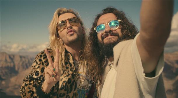 Tom (l.) und Bill Kaulitz sind Mitglieder der Band Tokio Hotel.
