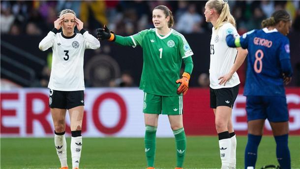 Torhüterin Stina Johannes (grünes Trikot): derzeit Nummer 1 im Nationalteam.