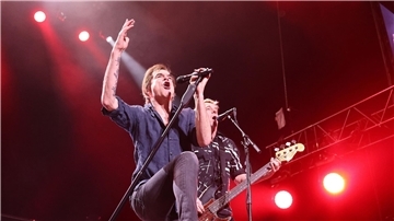 Tote-Hose-Frontman Campino beim Benefizkonzert unter dem Motto „Drei Akkorde für deine Spende!“