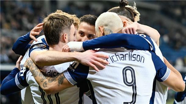 „Extrem bitter“: Hoffenheim vor Europa-League-Aus Tottenham jubelt bei der TSG Hoffenheim.