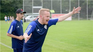 Trainer Max Janßen war mit dem Auftritt seiner Mannschaft zufrieden.