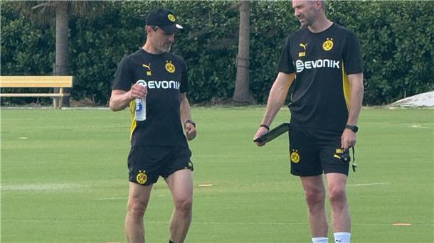 Dortmunder Zehn-Millionen-Dollar-Spiel um den Gruppensieg Trainer Niko Kovac arbeitete mit seinem Team in Fort Lauderdale vor allem an der Abwehrarbeit.