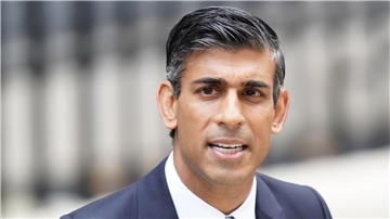 Trat an, um die Scherben aufzukehren: Der britische Premier Rishi Sunak.