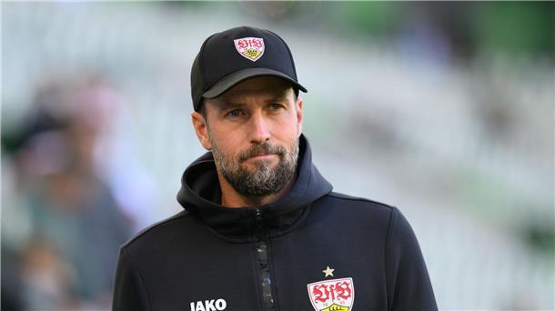 Stuttgarts Hoeneß freut Rosicky-Lob: „Kann ich zurückgeben“ Trifft mit dem VfB Stuttgart am Dienstag auf Sparta Prag: Trainer Sebastian Hoeneß.