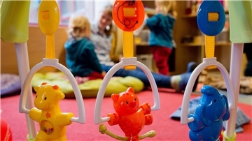 Spielzeug in einer Kita.