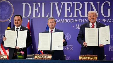 Trump hat Thailand und Kambodscha zu dem Friedensabkommen gedrängt.
