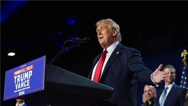 Zehn Zitate: Was die internationale Politik 2024 bewegte Trump verspricht den USA ein „goldenes Zeitalter“. (Archivbild)