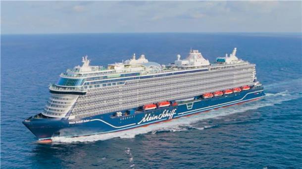 Ein Kreuzfahrtschiff. Tui Cruises hat bei Fincantieri zwei neue Kreuzfahrtschiffe in Auftrag gegeben. Die Neubauten sollen 2031 und 2032 ausgeliefert werden und erweitern die „Mein Schiff“-Flotte auf elf Einheiten.