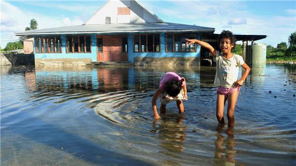 Tuvalu könnte in 100 Jahren versunken sein..