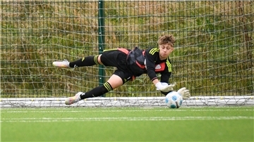 Ein Fußball-Torwart