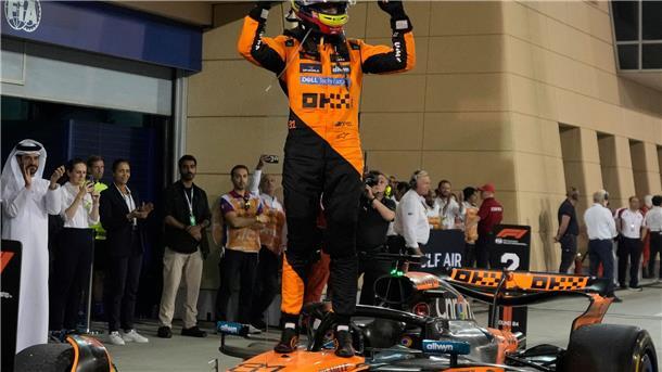 Bahrain-Sieger Piastri in Titelform - Frust bei Verstappen Überlegener Sieger in Bahrain: McLaren-Pilot Oscar Piastri.