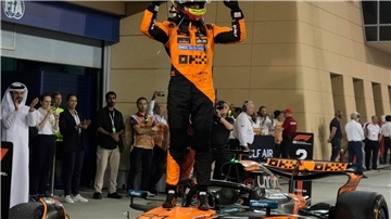 Überlegener Sieger in Bahrain: McLaren-Pilot Oscar Piastri.