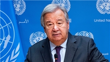 UN-Generalsekretär António Guterres hat seine Forderung nach einer sofortigen humanitären Feuerpause im Gazastreifen erneuert.