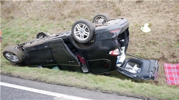 Verunfalltes Fahrzeug