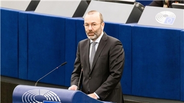 „Unsere amerikanischen Freunde mit ihren Partnern nicht alleine lassen“: Manfred Weber.
