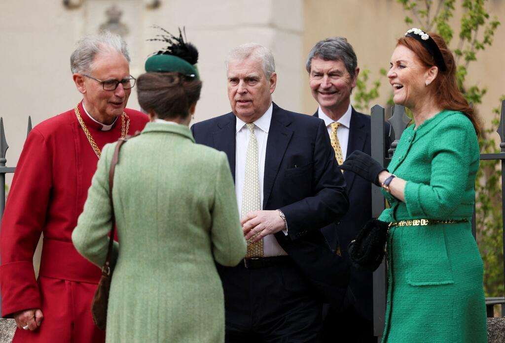 Unter den Gottesdienstbesuchern in Windsor war auch Prinz Andrew.