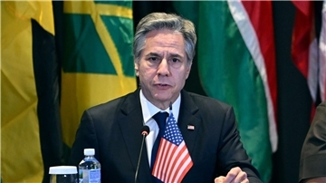US-Außenminister Antony Blinken beriet in Jamaikas Hauptstadt Kingston mit Regierungschefs der Karibik über die Situation in Haiti.