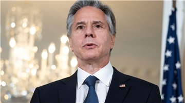 US-Außenminister Antony Blinken nennt Russlands Annexion ukrainischer Gebiete einen „betrügerischen Versuch“, international anerkannte Grenzen zu ändern.