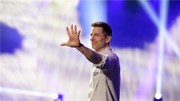 US-Filmregisseur Zack Snyder auf der Gamescom in Köln.