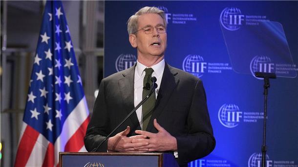 Weißes Haus: Keine einseitige Senkung der Zölle gegen China US-Finanzminister Bessent spricht über den Zollstreit mit China.