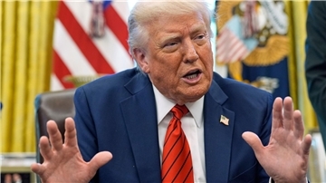 US-Präsident Donald Trump ist sich sicher: Seiner Ansicht nach entstammt das Coronavirus einem chinesischen Labor. 