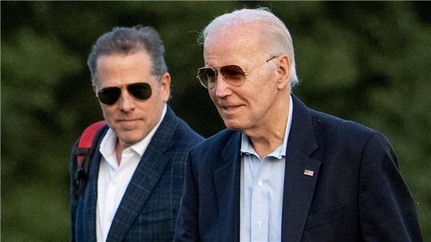 US-Präsident Joe Biden mit seinem Sohn Hunter in Washington.