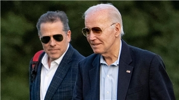 US-Präsident Joe Biden mit seinem Sohn Hunter in Washington.