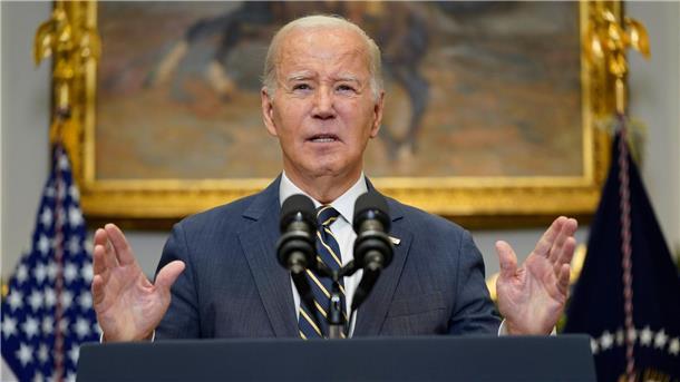 US-Präsident Joe Biden will der Ukraine schnelle finanzielle Hilfe zusichern.