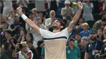 Valentin Vacherot feiert beim Shanghai Masters den größten Erfolg seiner Karriere. 