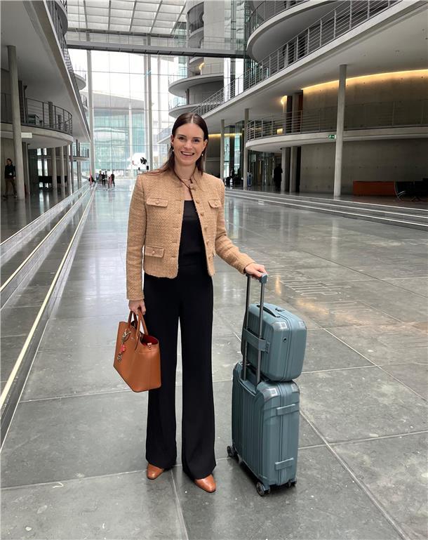 Vanessa Zobel traf gestern in Berlin ein. 