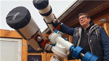 Verborgenes und unendlich weit Entferntes sichtbar zu machen - das fasziniert den Bremervörder Planetenfotografen Dr. Michael Schröder.