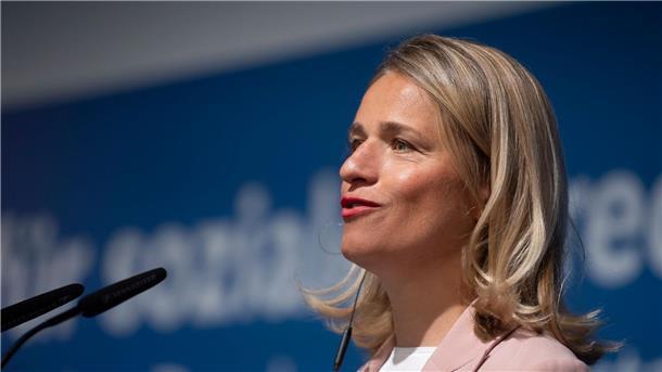 Verena Bentele, Präsidentin vom VdK, spricht beim 19. Ordentlichen Bundesverbandstag des Sozialverband VdK.