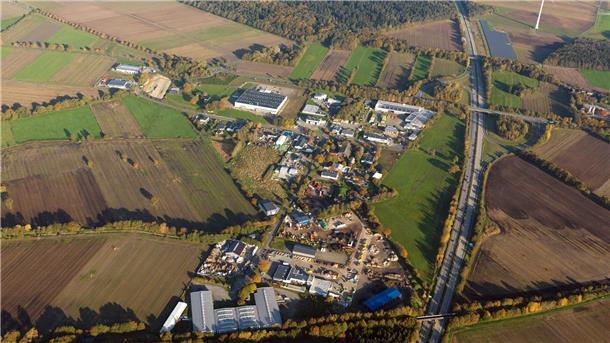 Gewerbegebiet Debstedt aus der Luft