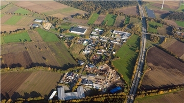 Gewerbegebiet Debstedt aus der Luft