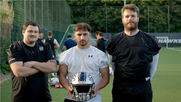 Verstärkung vom Zweitligisten Oldenburg für die Seahawks (von links): Konstantin Budde, Levin Schwan und Jan Niklas Franke.