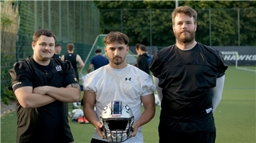 Verstärkung vom Zweitligisten Oldenburg für die Seahawks (von links): Konstantin Budde, Levin Schwan und Jan Niklas Franke.