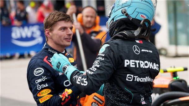 Verstappen wütet im Formel-1-Zoff: „George ist ein Loser“ Verstappen und Russell haben keinen Respekt mehr füreinander.