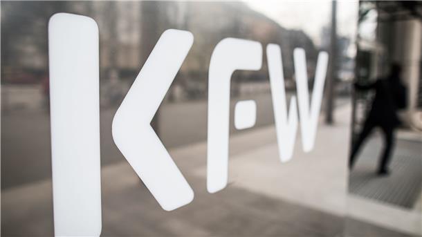 Das Schild der KfW