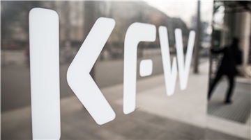 Das Schild der KfW