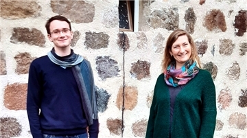 Vikar Dr. Jan Reitzner und Pastorin Lara Schilde