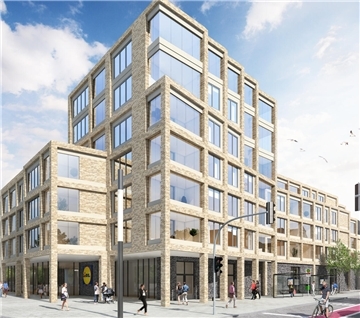 Visualisierung: So soll das neue Stadtteilzentrum in Wulsdorf einmal aussehen.