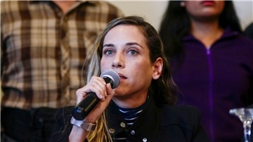 Vize-Kandidatin Andrea González Náder soll bei der Wahl am 20. August antreten.