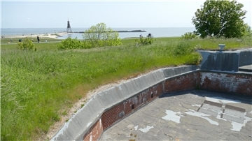 Blick auf die Kugelbake