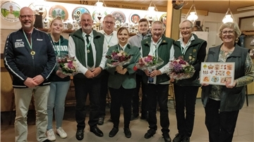 Von links: Rainer Wittkowsky, Marina Zechlau, Rolf Frassa, Bernd Reifschläger, Julia Kowski, Lucian Jacob, Marlies Kubbutat, Gitta Helms und Doris Reifschläger.